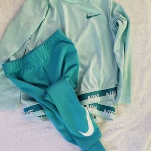 Toddler Nike Dri Fit pants top outfit. Size 2T/3T
